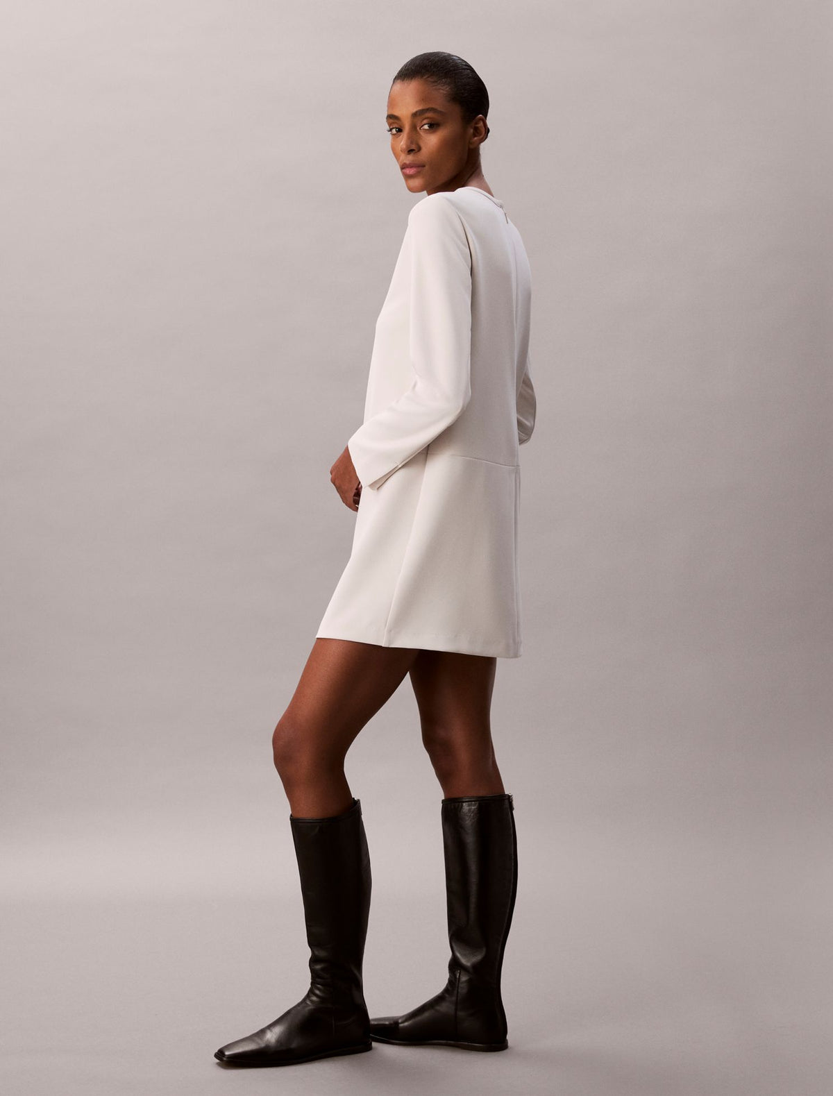 Calvin Klein Crepe Tailored Mini Dress