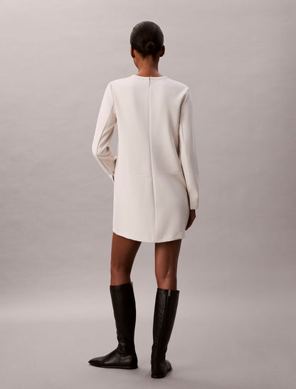 Calvin Klein Crepe Tailored Mini Dress