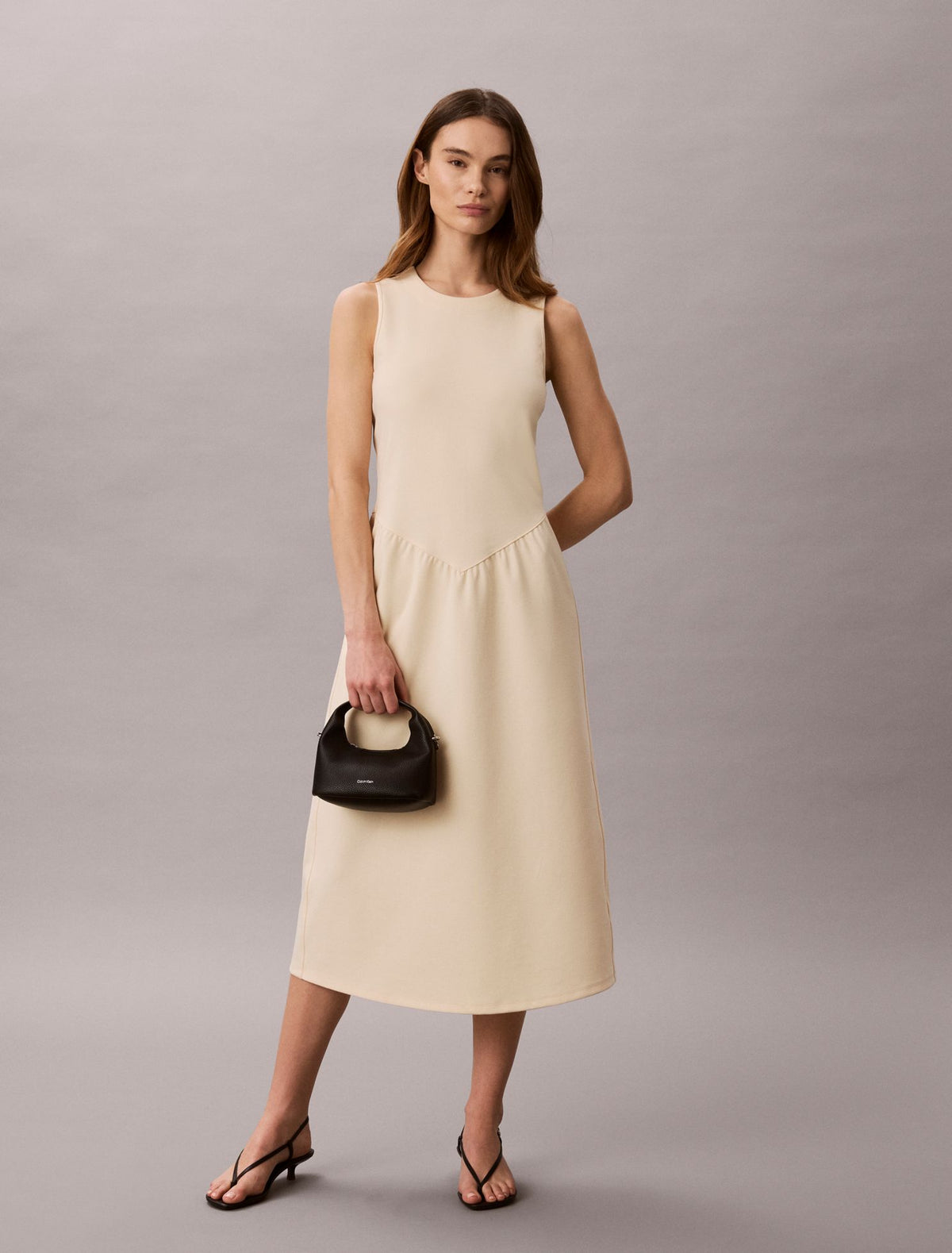 Calvin Klein Flared Midi Dress