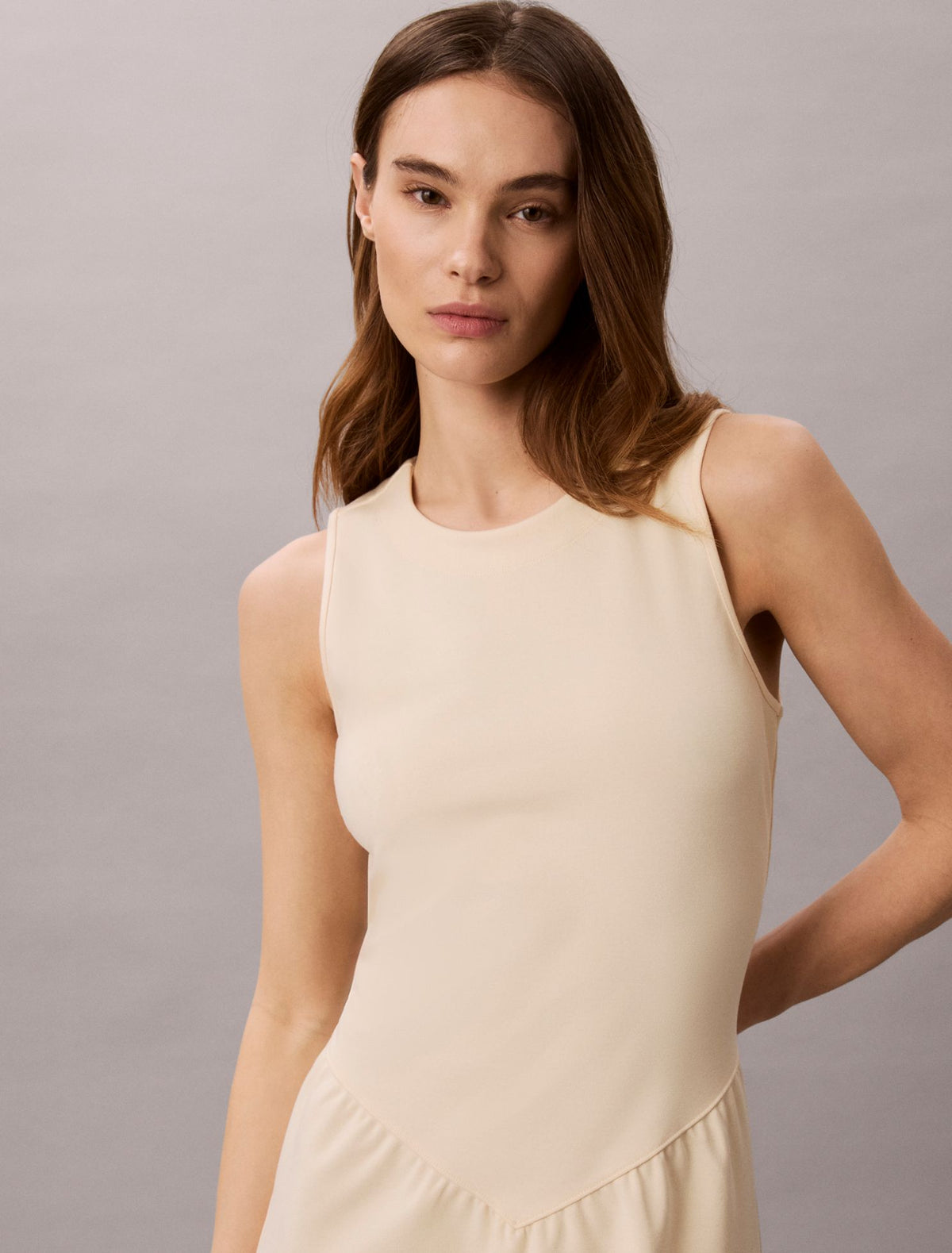 Calvin Klein Flared Midi Dress