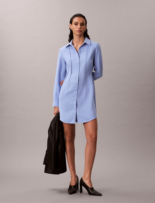 Calvin Klein Casual Twill Mini Shirt Dress