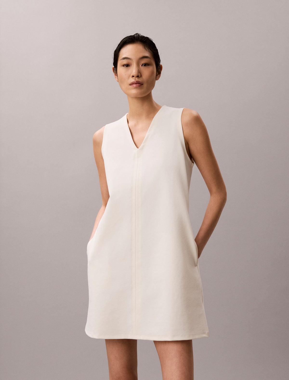 Calvin Klein Interlock V-Neck Mini Dress
