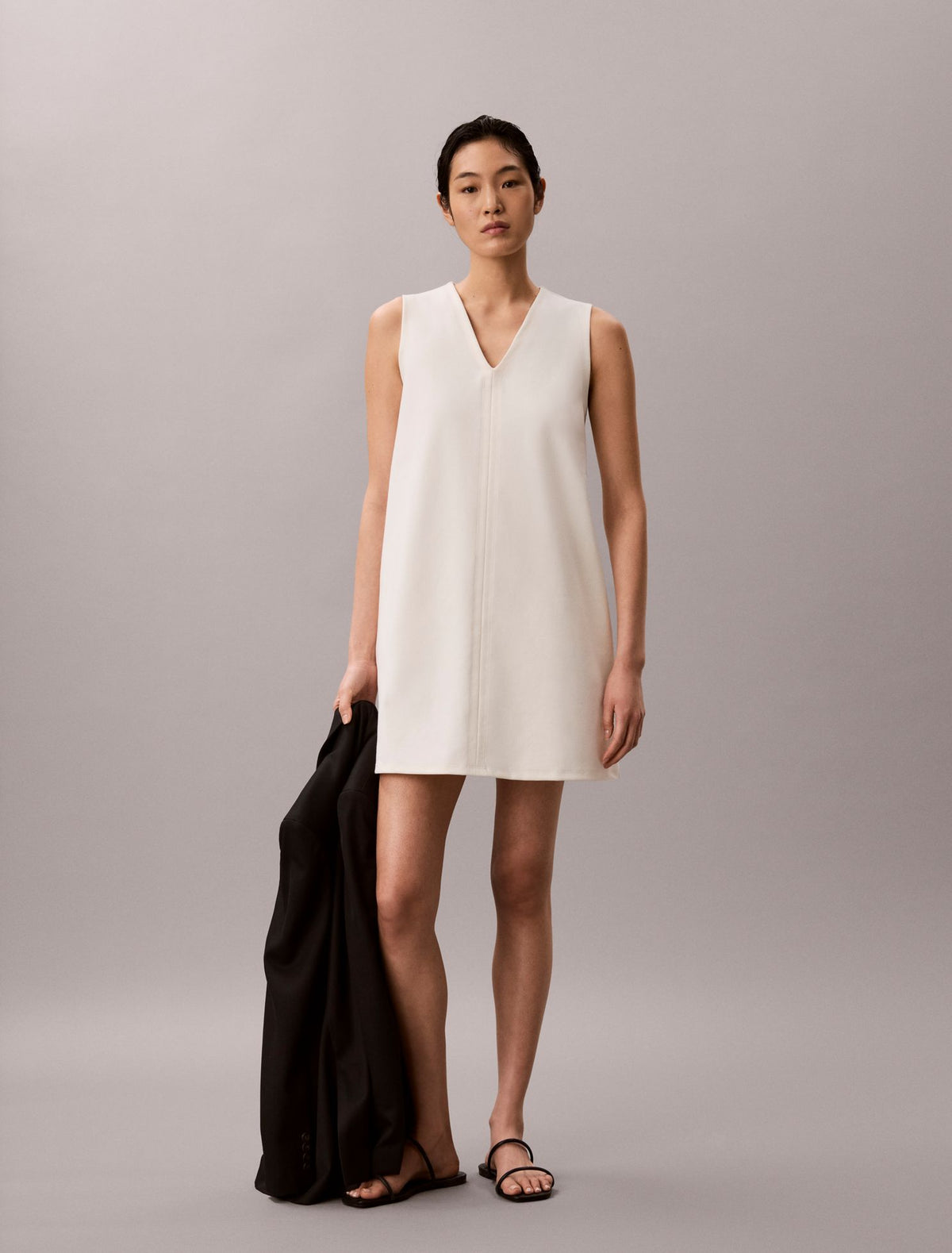 Calvin Klein Interlock V-Neck Mini Dress