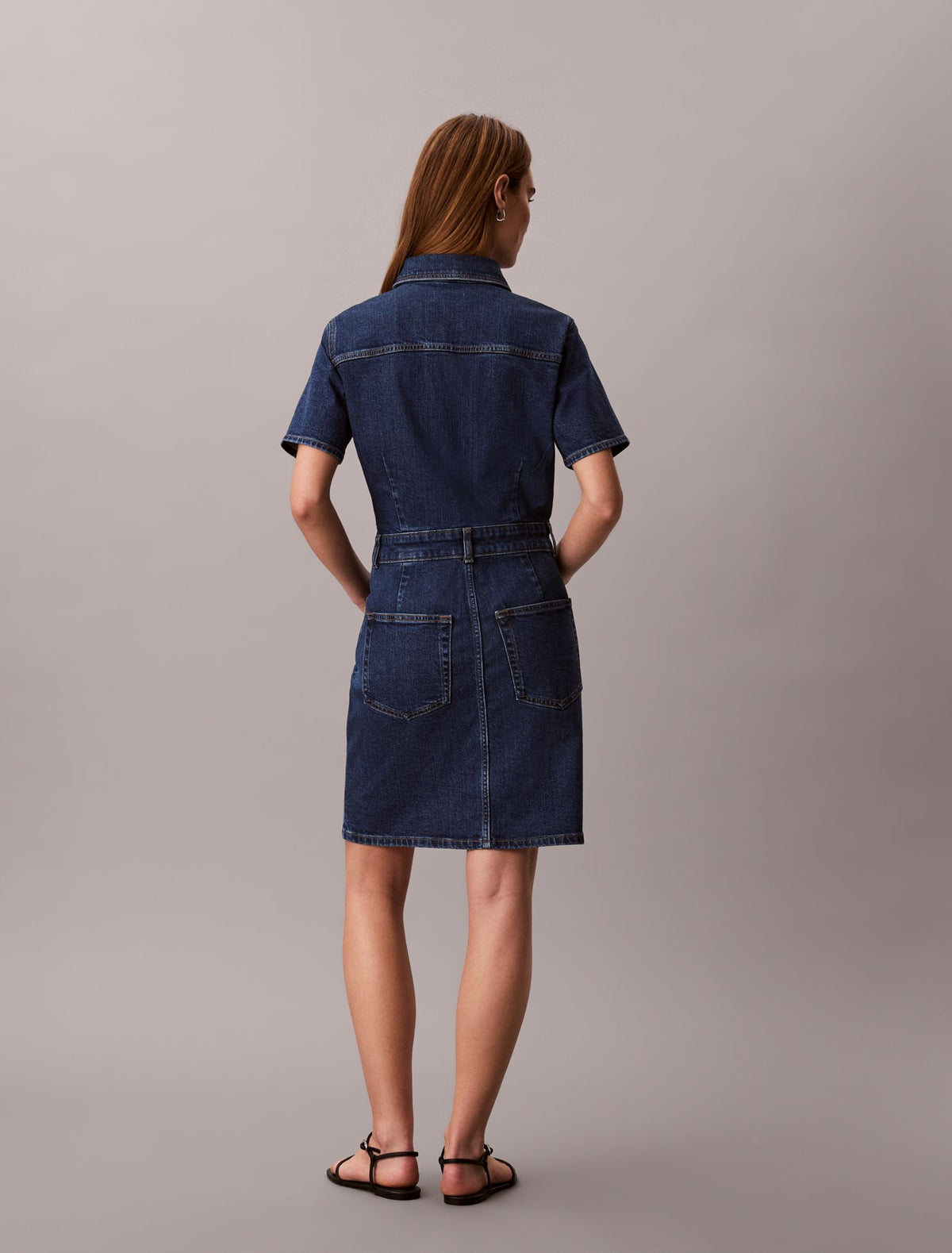 Calvin Klein Denim Mini Trucker Dress