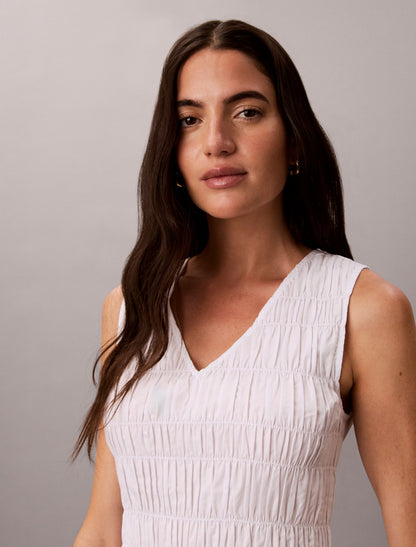 Calvin Klein Cotton Poplin Midi Dress