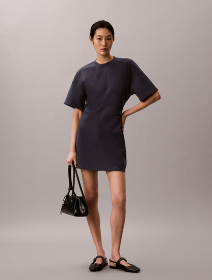 Calvin Klein Logo Rib Interlock T-Shirt Dress