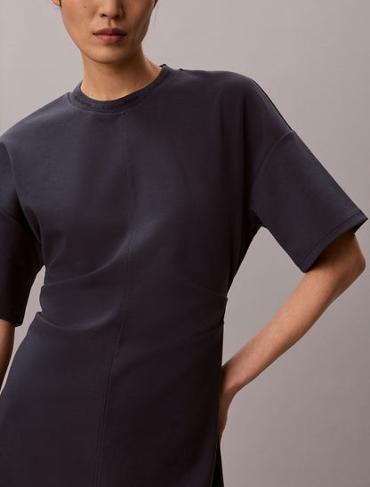 Calvin Klein Logo Rib Interlock T-Shirt Dress