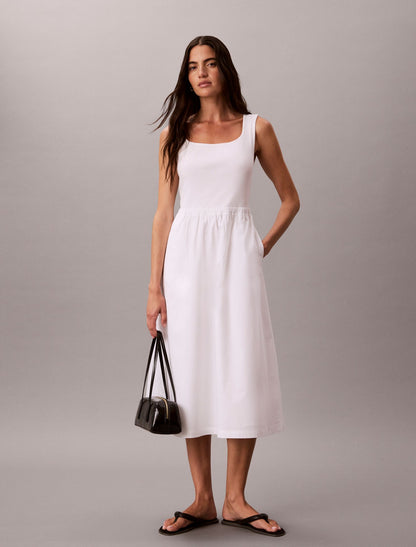 Calvin Klein Gathered Midi Dress
