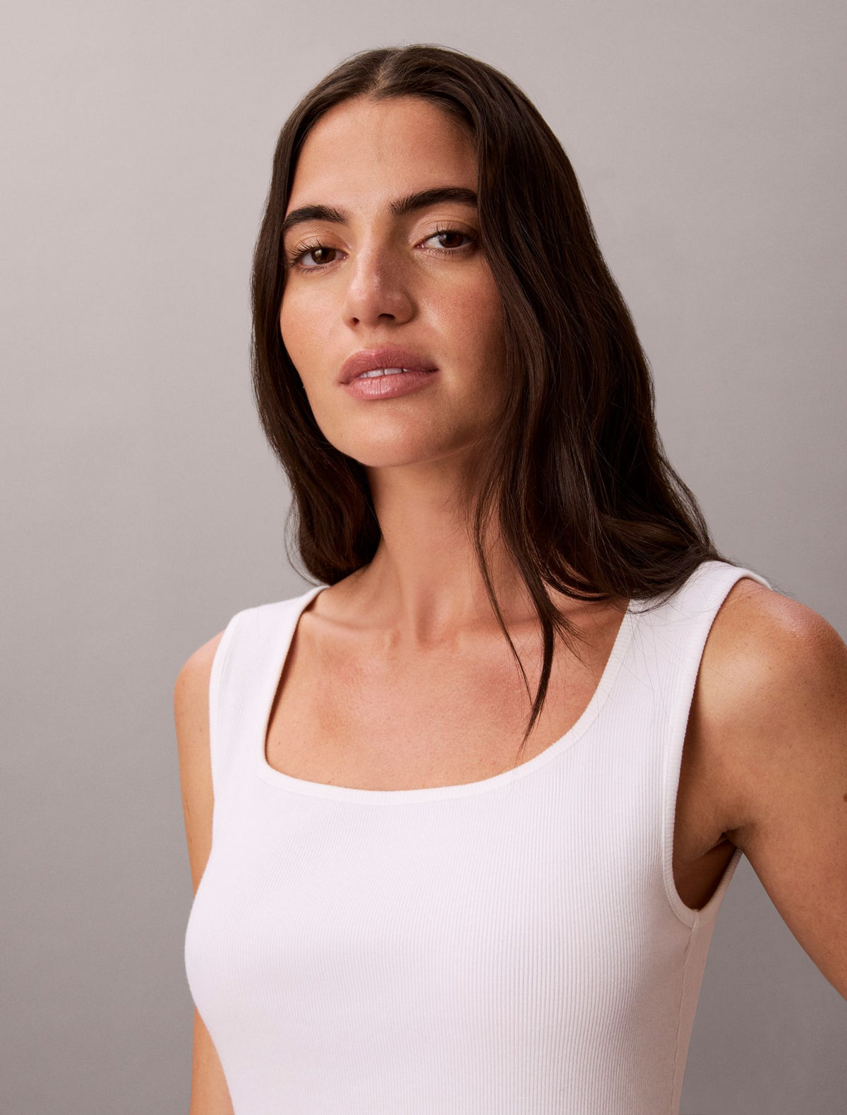 Calvin Klein Gathered Midi Dress