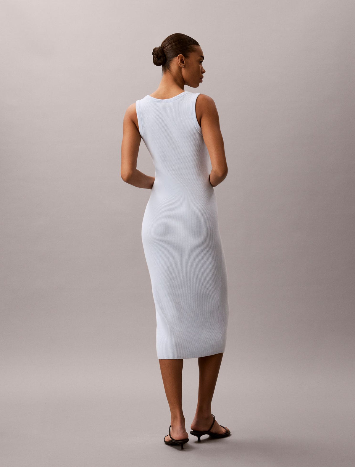 Calvin Klein Smooth Cotton Midi Dress