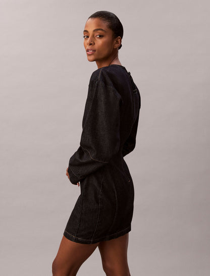 Calvin Klein Denim Articulated Mini Dress