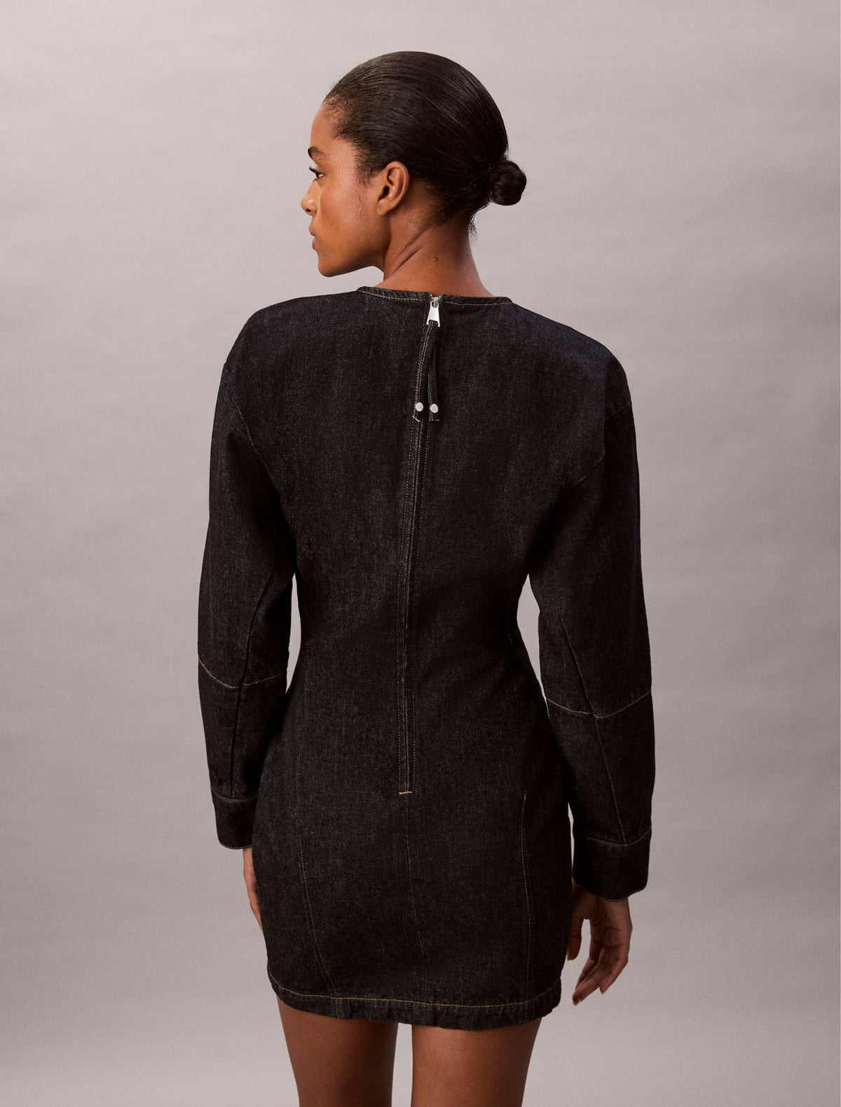 Calvin Klein Denim Articulated Mini Dress