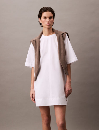 Calvin Klein Cotton Relaxed Mini T-Shirt Dress