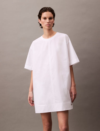 Calvin Klein Cotton Relaxed Mini T-Shirt Dress