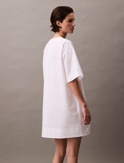 Calvin Klein Cotton Relaxed Mini T-Shirt Dress