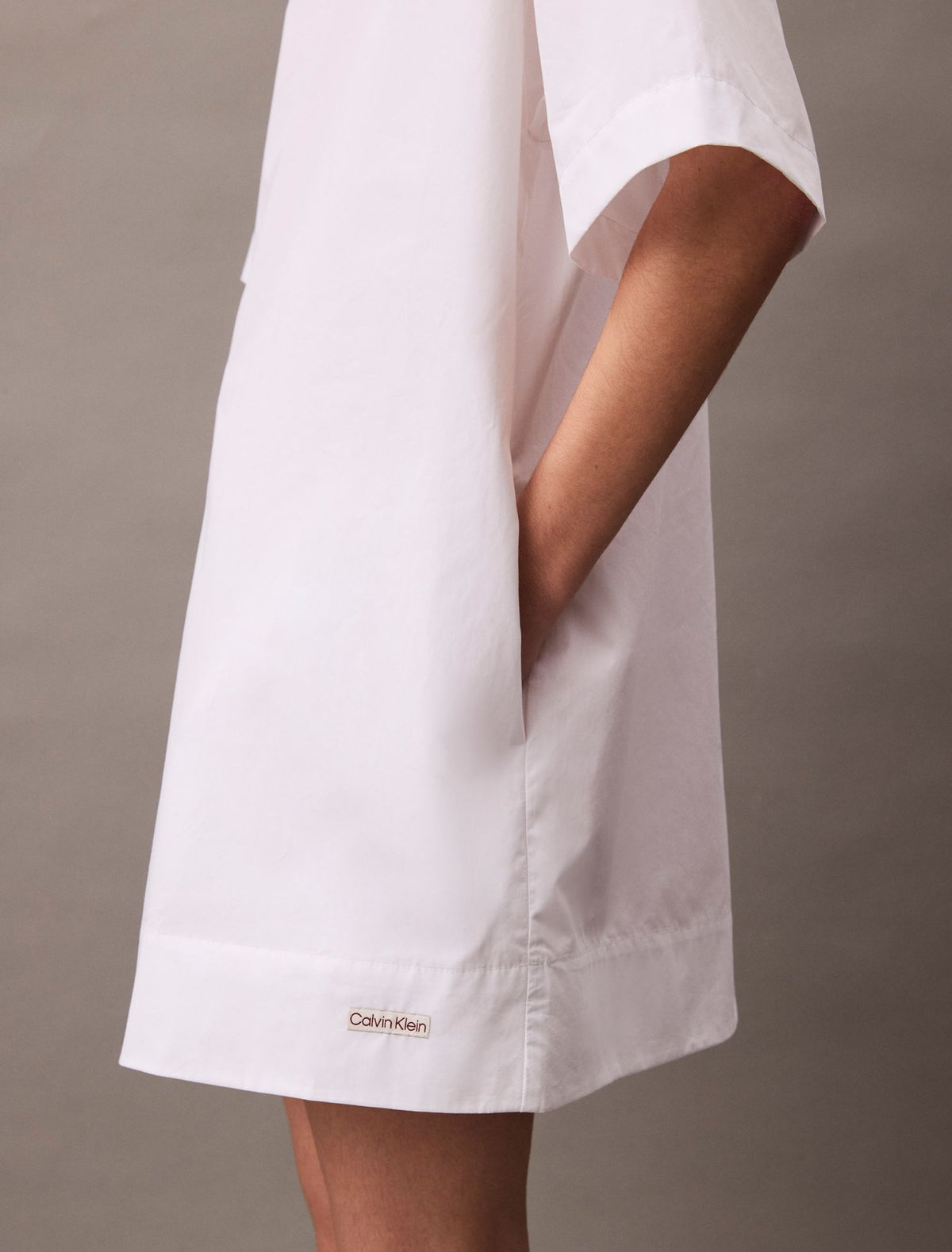 Calvin Klein Cotton Relaxed Mini T-Shirt Dress