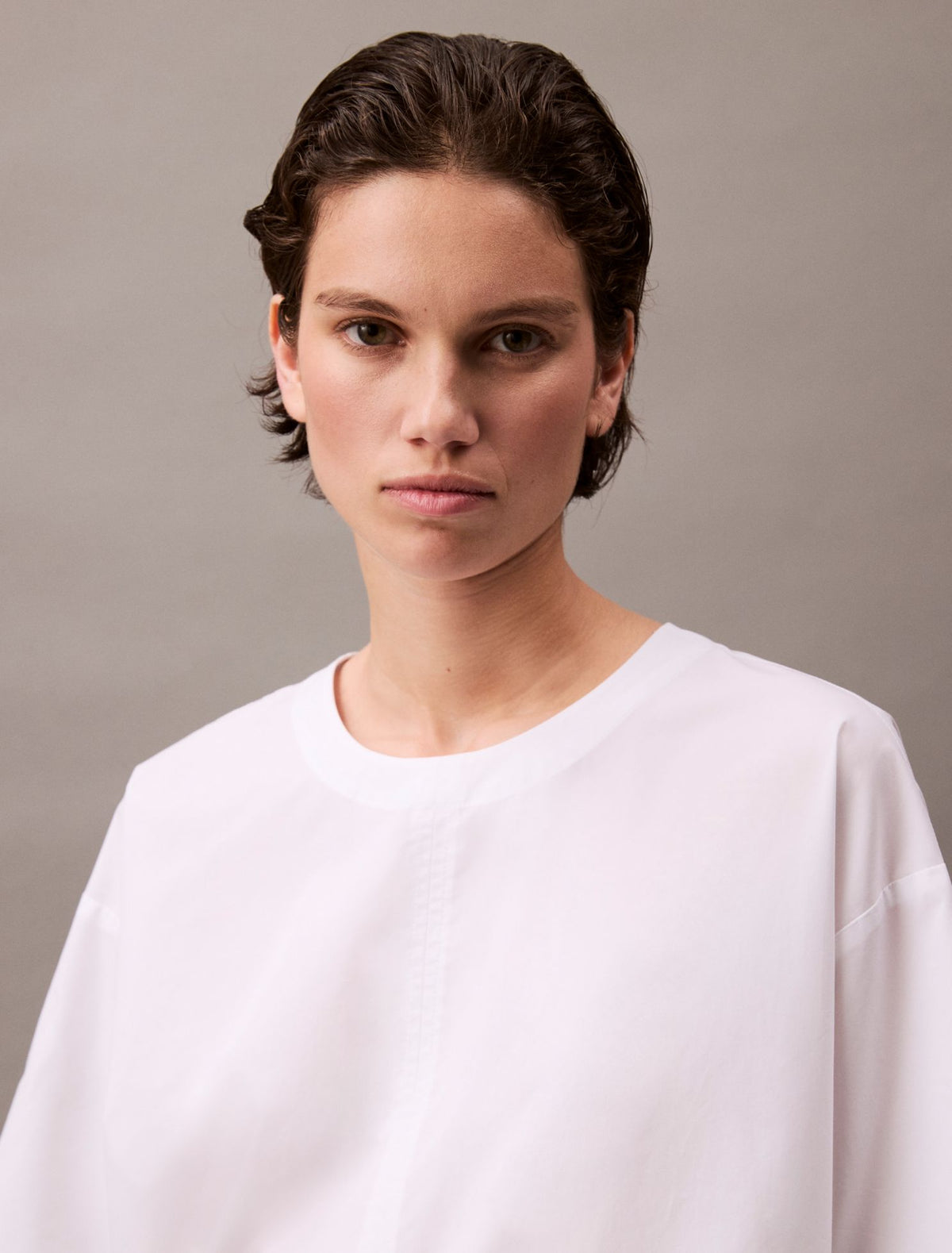 Calvin Klein Cotton Relaxed Mini T-Shirt Dress