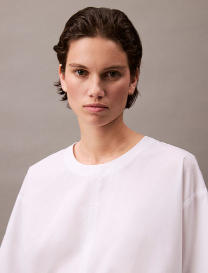 Calvin Klein Cotton Relaxed Mini T-Shirt Dress
