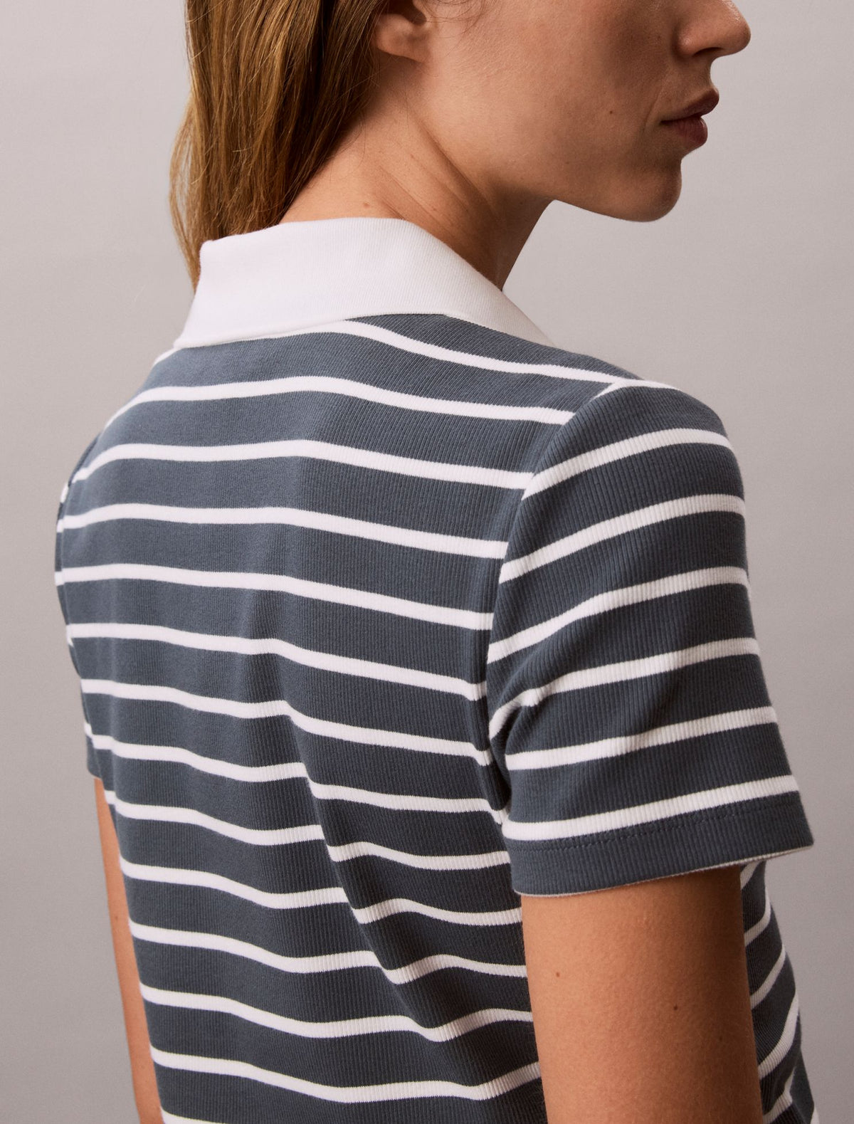 Calvin Klein Monologo Rib Stripe Mini Dress