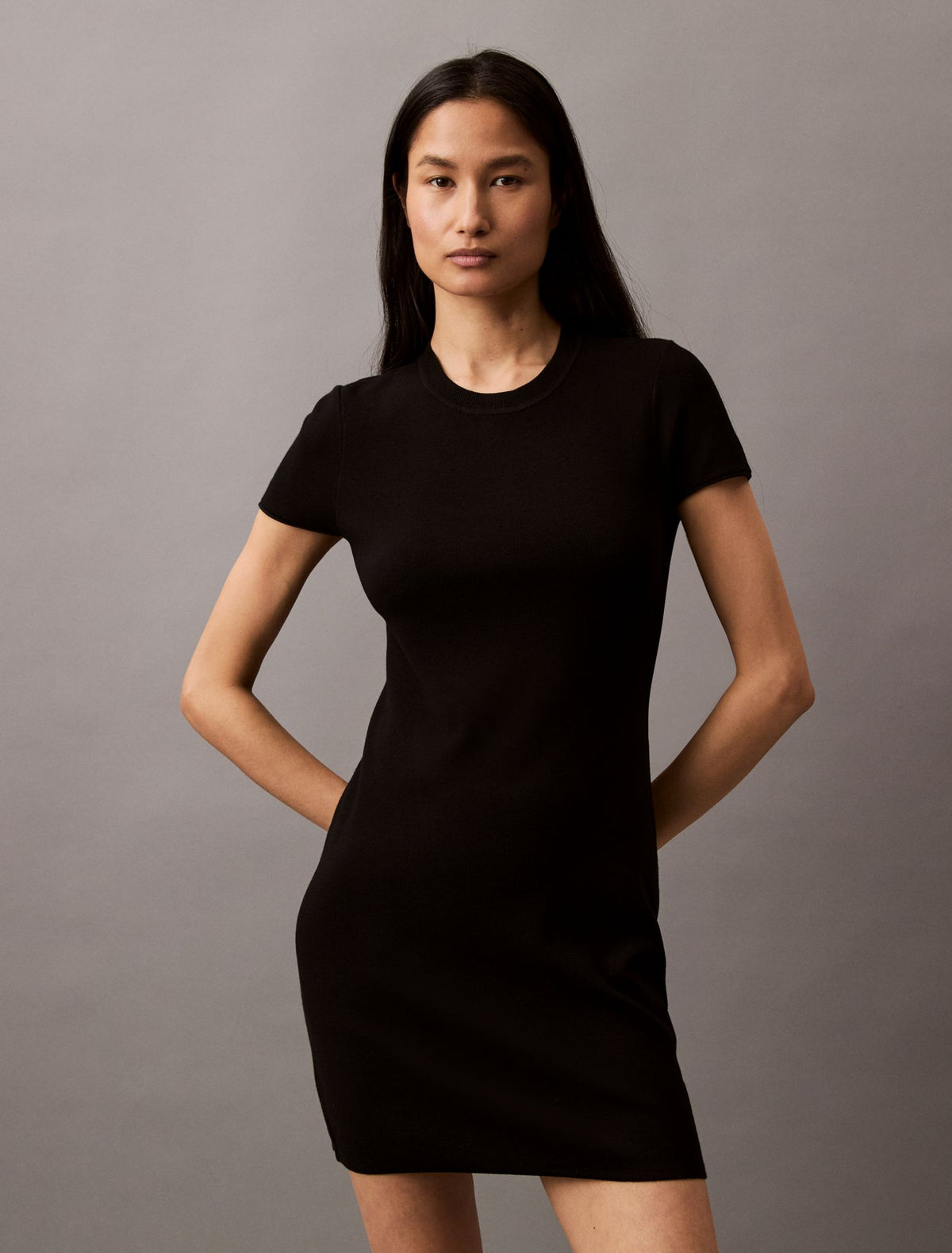 Calvin Klein Tech Knit Short Sleeve Dress