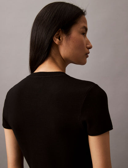 Calvin Klein Tech Knit Short Sleeve Dress