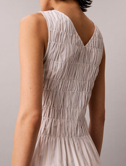 Calvin Klein Cotton Poplin Midi Dress