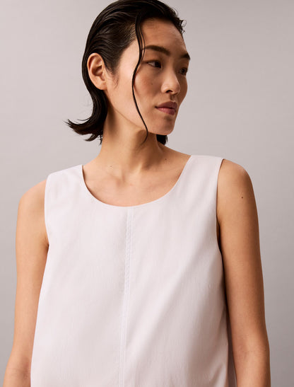 Calvin Klein Cotton Poplin Mini Dress