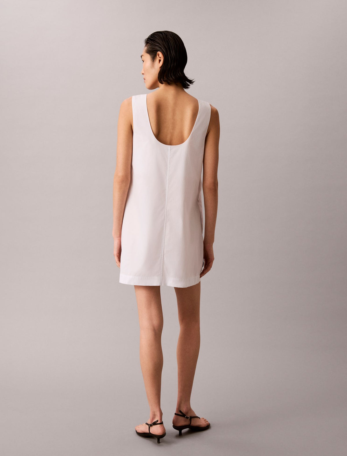 Calvin Klein Cotton Poplin Mini Dress