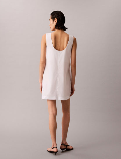 Calvin Klein Cotton Poplin Mini Dress