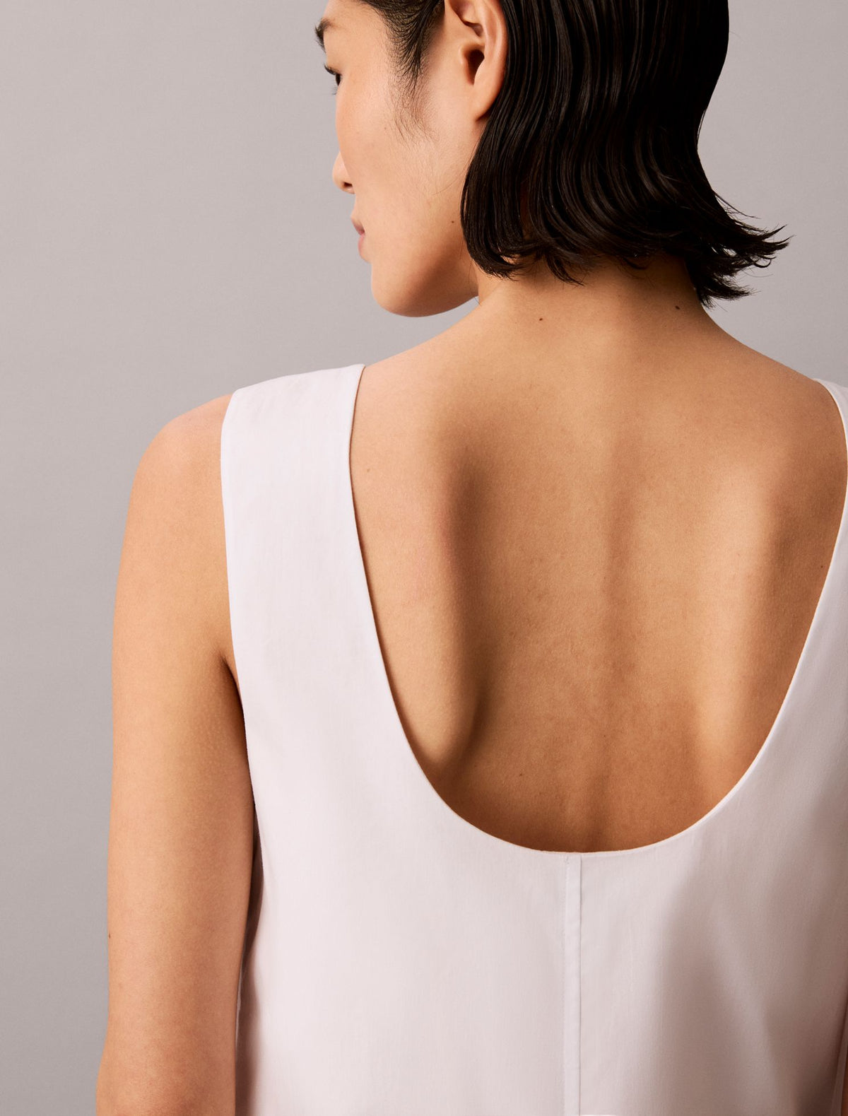 Calvin Klein Cotton Poplin Mini Dress