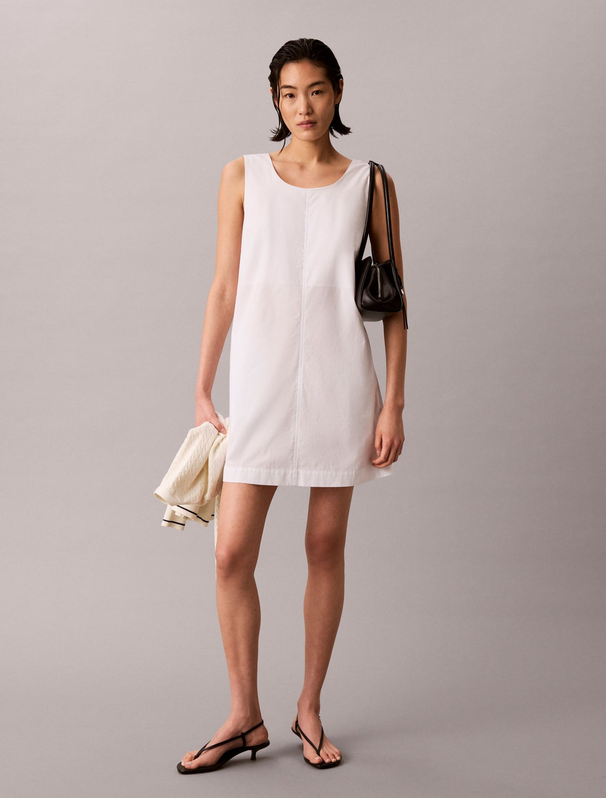 Calvin Klein Cotton Poplin Mini Dress