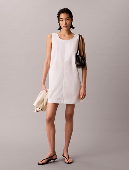 Calvin Klein Cotton Poplin Mini Dress