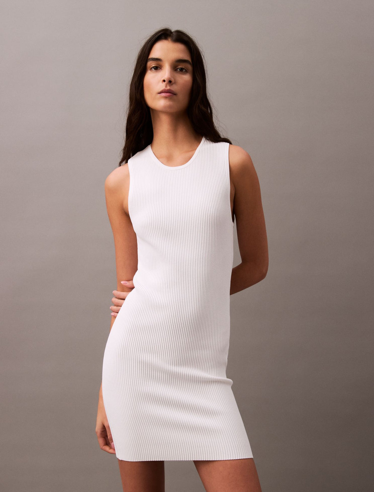 Calvin Klein Rib Sleeveless Mini Dress