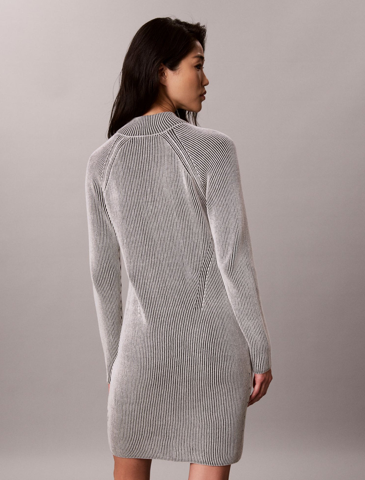 Calvin Klein Monogram Graphic Rib Mini Dress