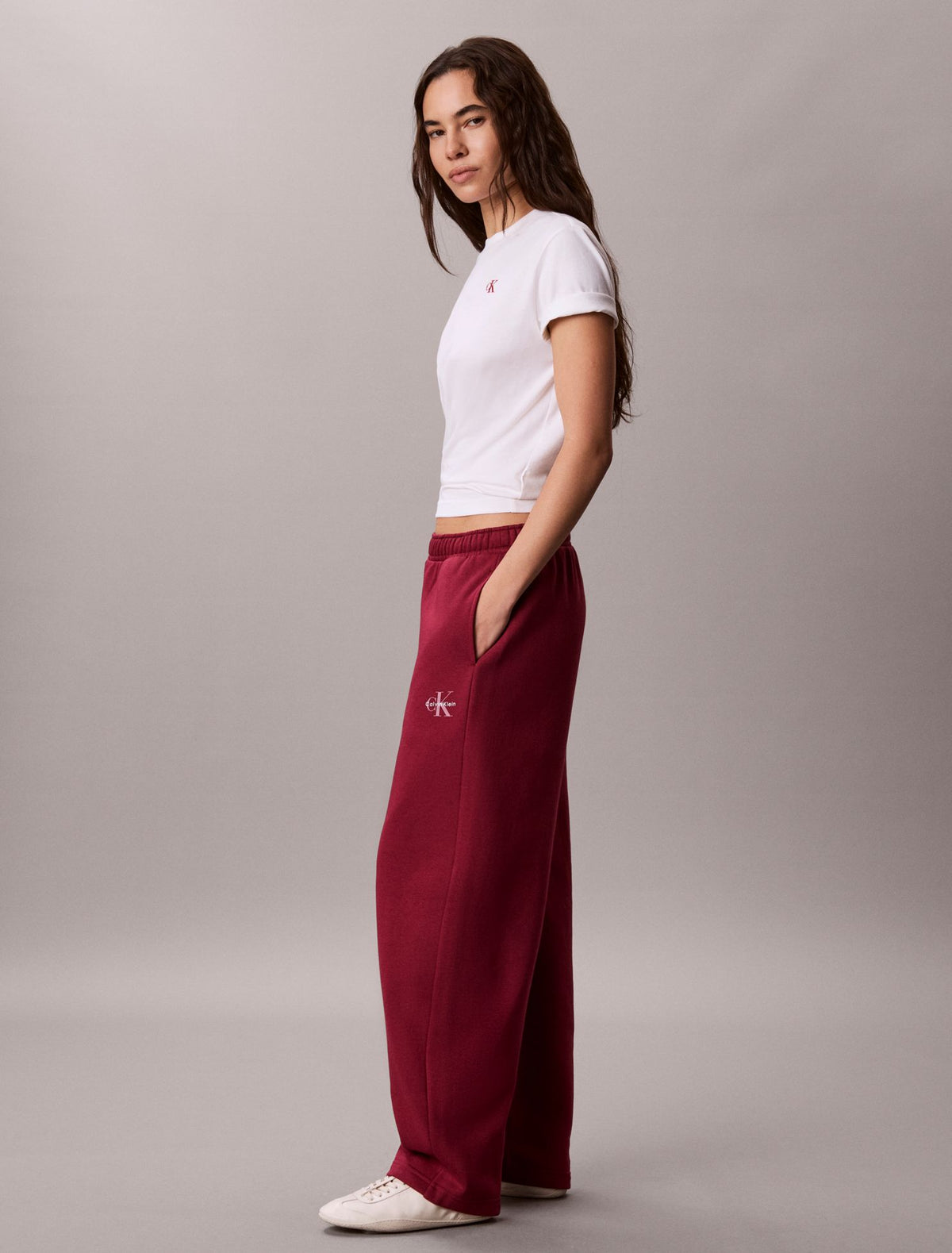 Calvin Klein Monologo Fleece Barrel Pants