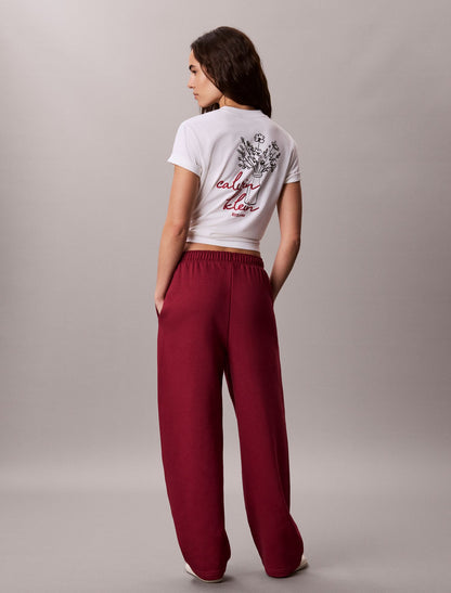 Calvin Klein Monologo Fleece Barrel Pants