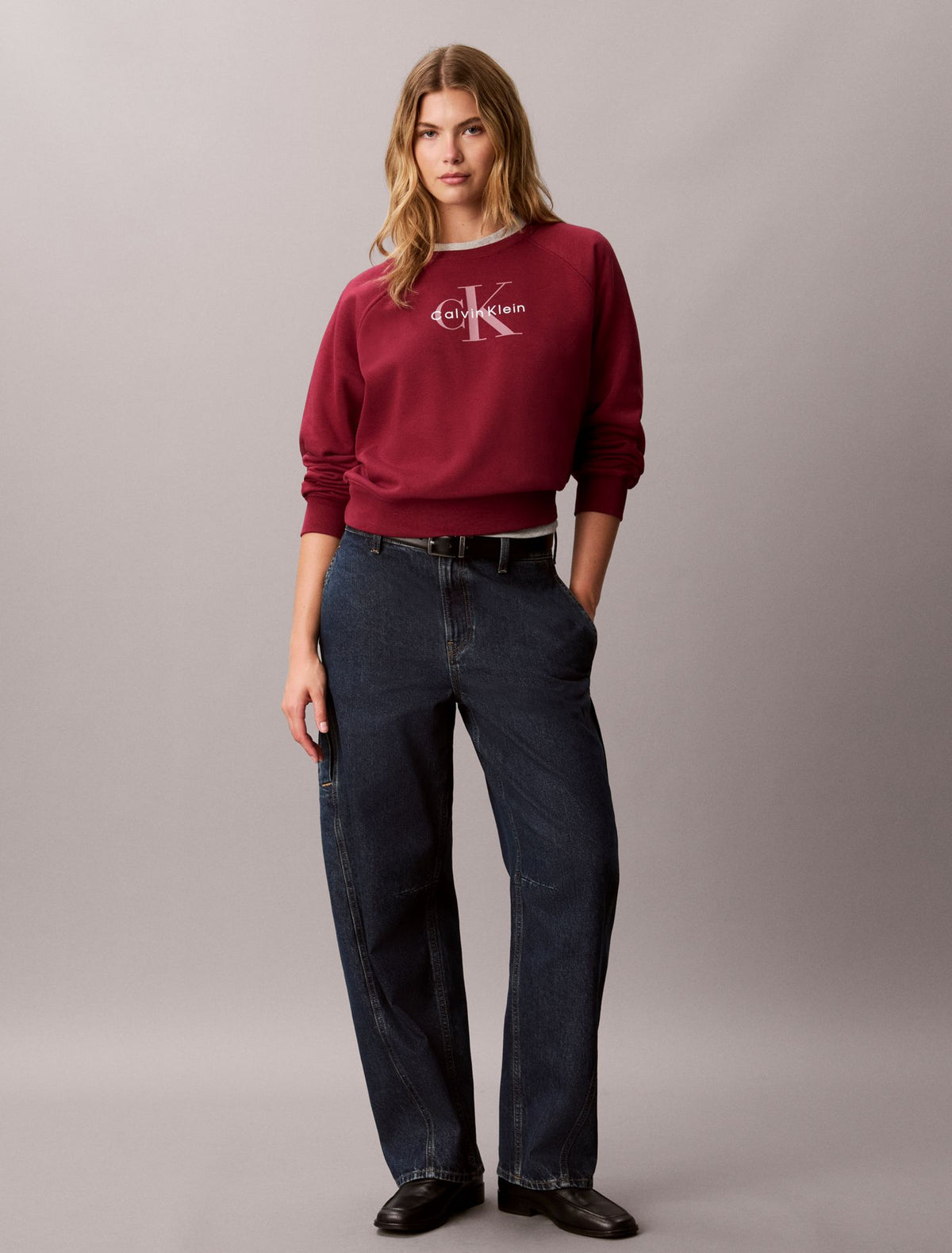 Calvin Klein Monologo Fleece Relaxed Sweatshirt