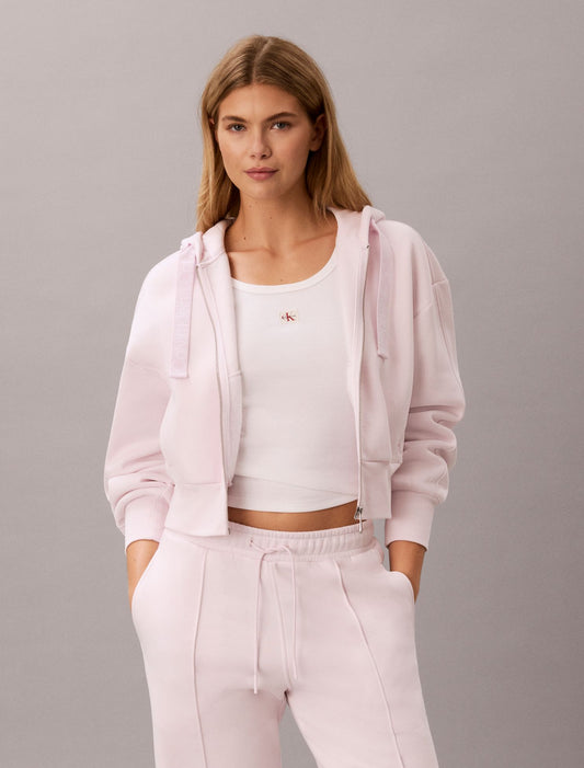 Calvin Klein Logo Tape Fleece Hoodie
