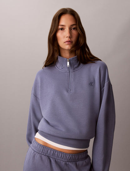 Calvin Klein Monogram Fleece 1/4 Zip Sweatshirt