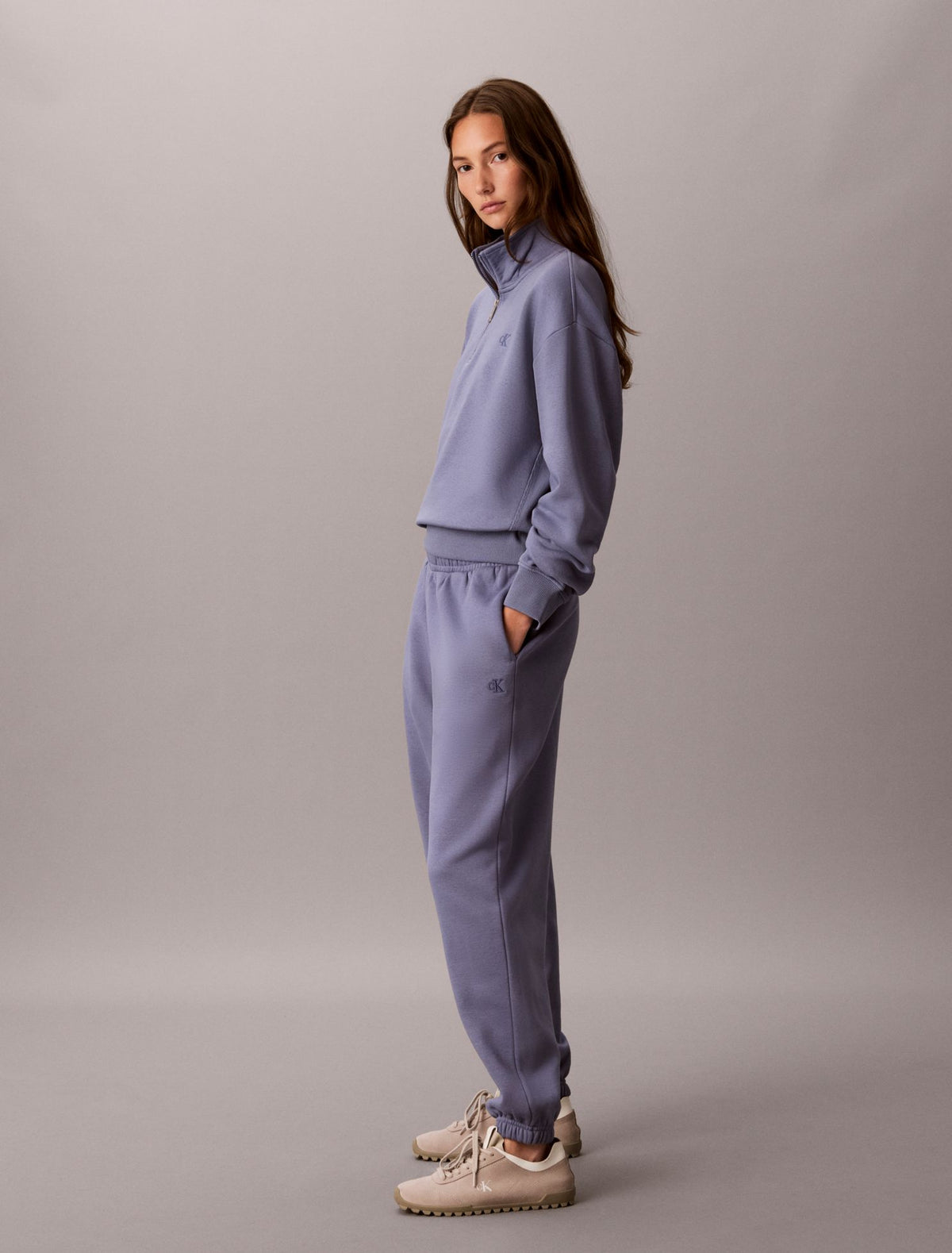 Calvin Klein Monogram Fleece 1/4 Zip Sweatshirt