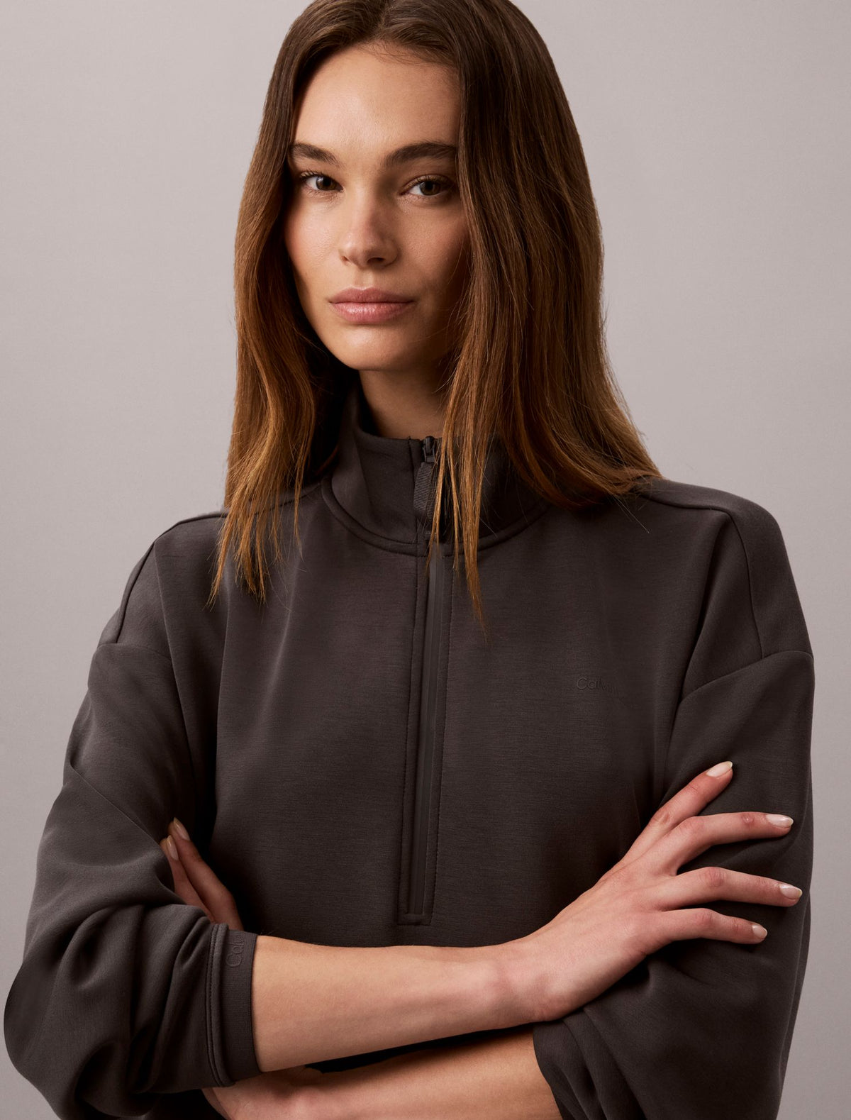 Calvin Klein Ultra Soft Knit 1/4 Zip Sweatshirt