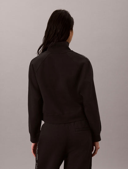 Calvin Klein Logo Tape Fleece 1/4 Zip Sweatshirt