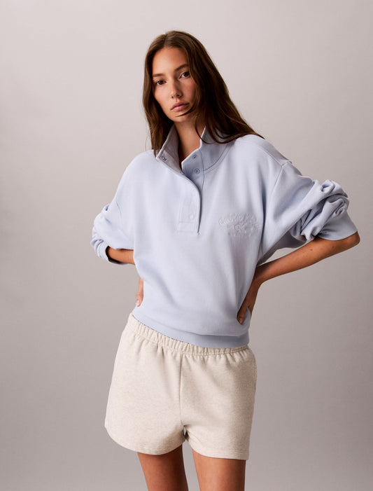 Calvin Klein Stitch Arch Logo Fleece Sweatshirt