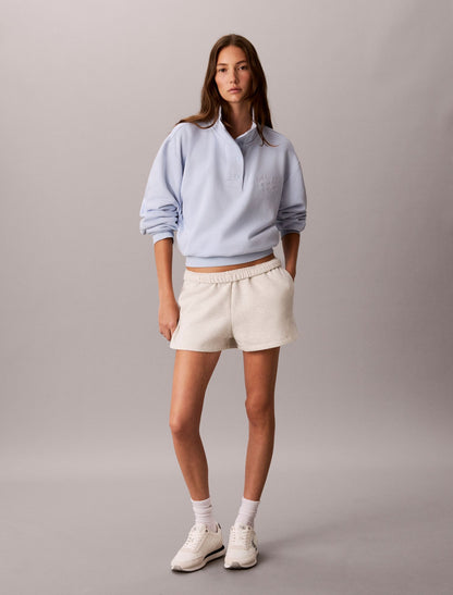 Calvin Klein Stitch Arch Logo Fleece Sweatshirt