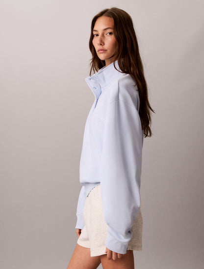 Calvin Klein Stitch Arch Logo Fleece Sweatshirt