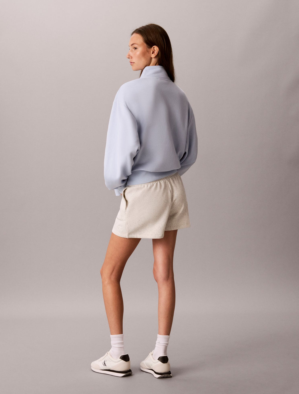 Calvin Klein Stitch Arch Logo Fleece Sweatshirt