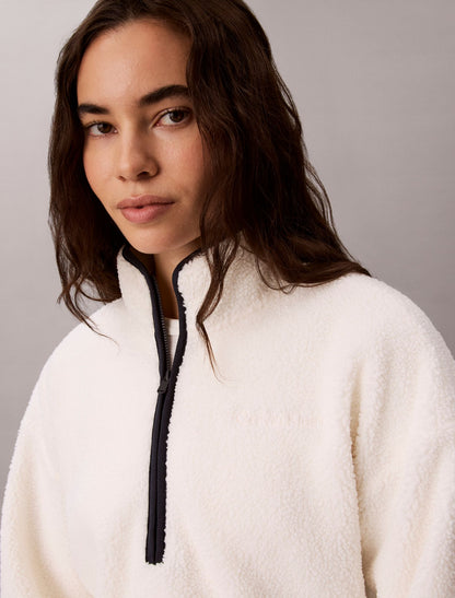 Calvin Klein Sherpa 1/4 Zip Sweatshirt