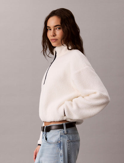 Calvin Klein Sherpa 1/4 Zip Sweatshirt