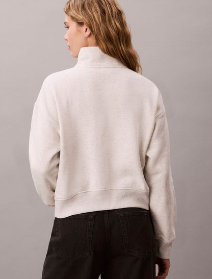 Calvin Klein Monogram Fleece 1/4 Zip Sweatshirt