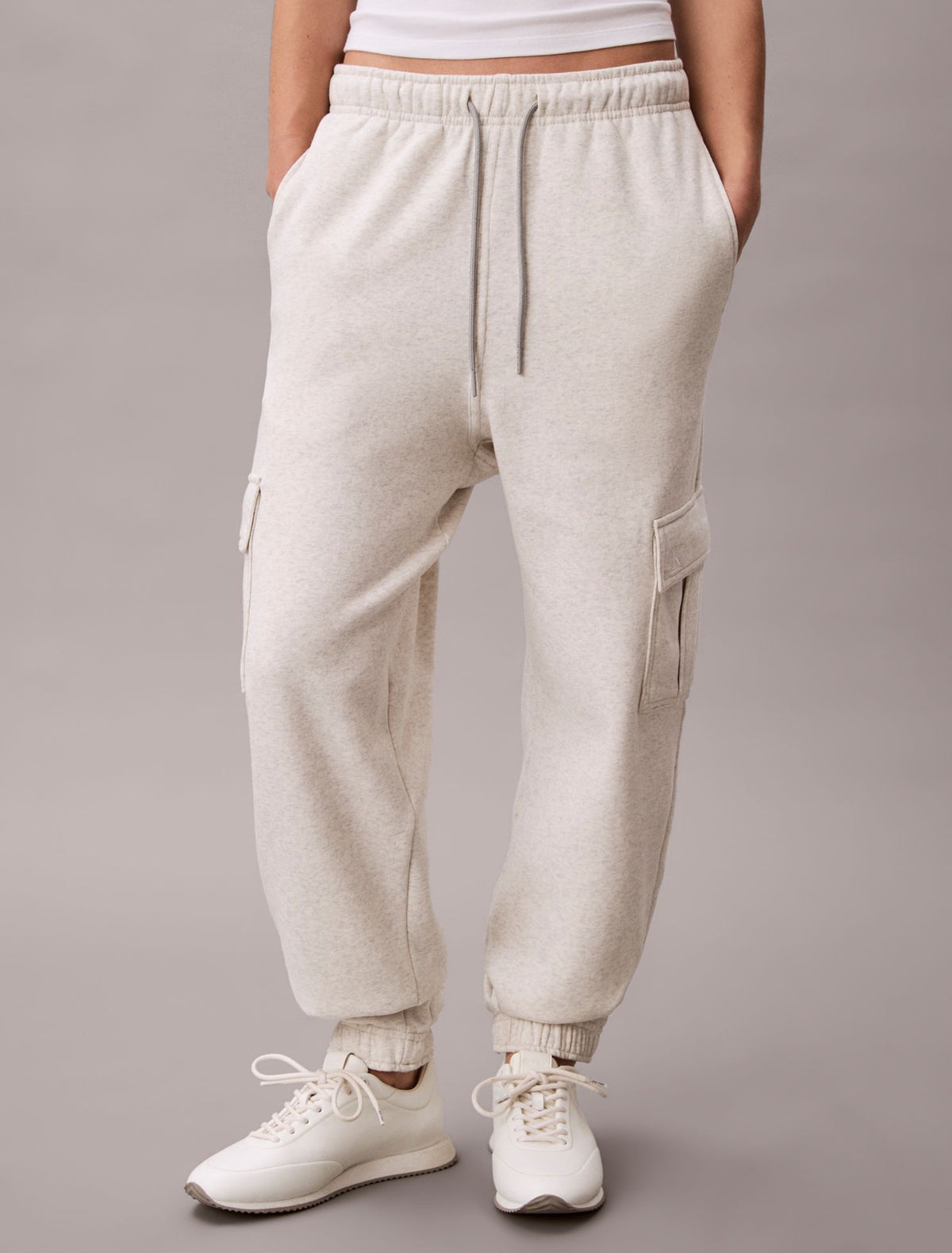 Calvin Klein Monogram Fleece Cargo Joggers